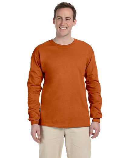 Gildan Adult Ultra Cotton® Long-Sleeve T-Shirt G240 #color_TEXAS ORANGE