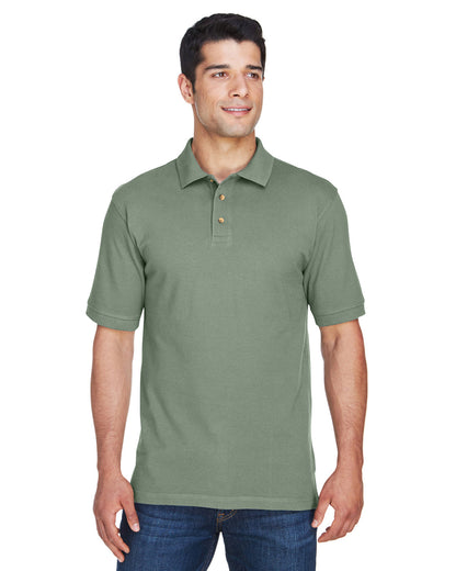 Harriton Men's Short-Sleeve Polo M200 #color_DILL