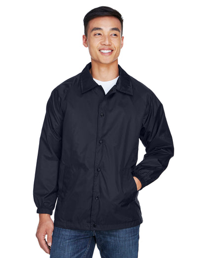 Harriton Adult Nylon Staff Jacket M775 #color_NAVY