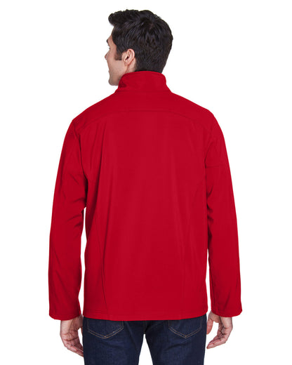 Core365 Men's Cruise Two-Layer Fleece Bonded Soft Shell Jacket 88184 #color_CLASSIC RED