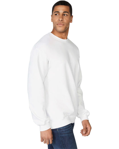 Gildan Adult Softstyle® Fleece Crew Sweatshirt SF000 #color_WHITE