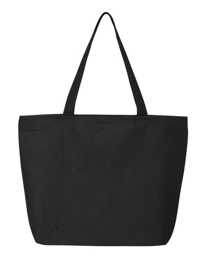 Q-Tees 25L Zippered Tote Q611 #color_Black