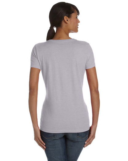 Fruit of the Loom Ladies' HD Cotton™ V-Neck T-Shirt L39VR #color_ATHLETIC HEATHER