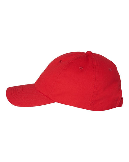 Valucap Adult Bio-Washed Classic Dad Hat VC300A #color_Red