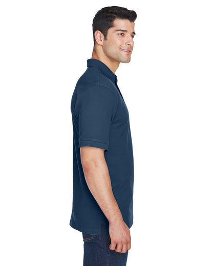 Harriton Men's Tall Short-Sleeve Polo M200T #color_NAVY