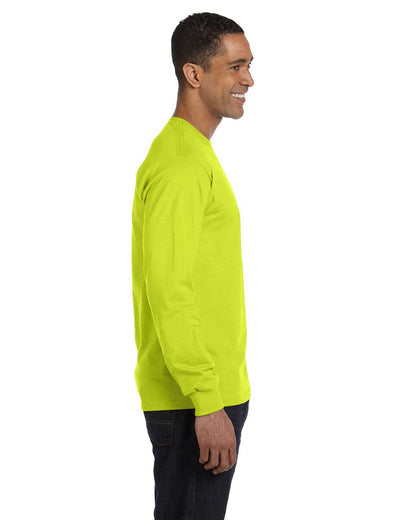 Gildan Adult Long-Sleeve T-Shirt G840 #color_SAFETY GREEN