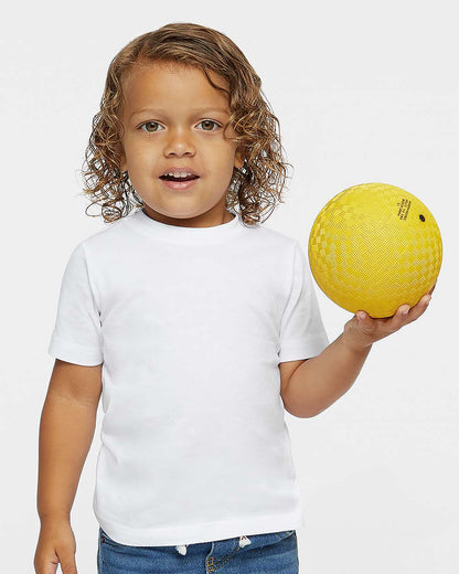 Rabbit Skins Toddler Fine Jersey Tee 3321 #colormdl_White