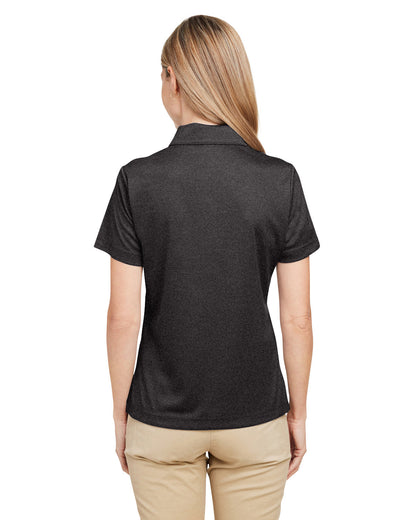 Team 365 Ladies' Zone Sonic Heather Performance Polo TT51HW #color_BLACK HEATHER