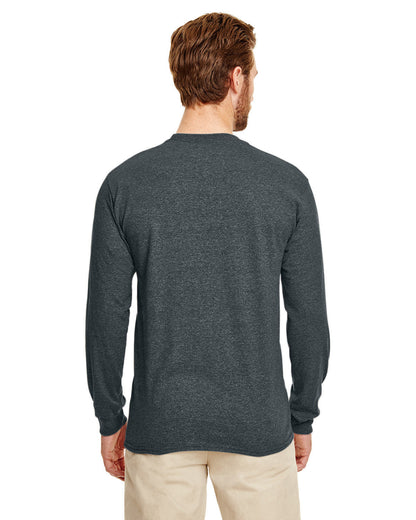 Gildan Adult Long-Sleeve T-Shirt G840 #color_DARK HEATHER