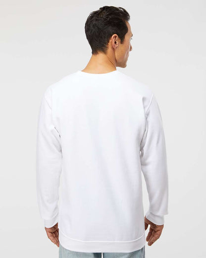 M&O Unisex Crewneck Fleece 3340 #colormdl_White