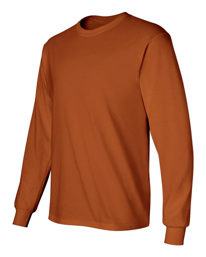 Gildan Ultra Cotton® Long Sleeve T-Shirt 2400 #color_Texas Orange