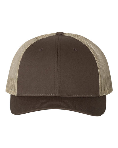 Richardson Low Pro Trucker Cap 115 #color_Brown/ Khaki