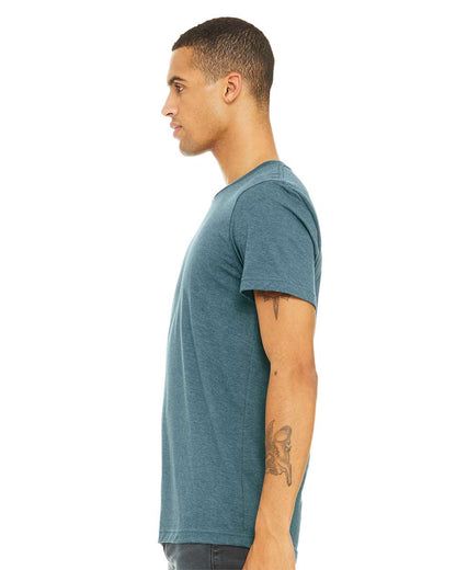 BELLA + CANVAS CVC Jersey Tee 3001CVC #colormdl_Heather Deep Teal