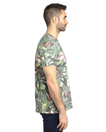 Threadfast Unisex Ultimate CVC T-Shirt 100A #color_TROPICAL JUNGLE