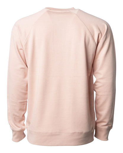 Independent Trading Co. Icon Lightweight Loopback Terry Crewneck Sweatshirt SS1000C #color_Rose