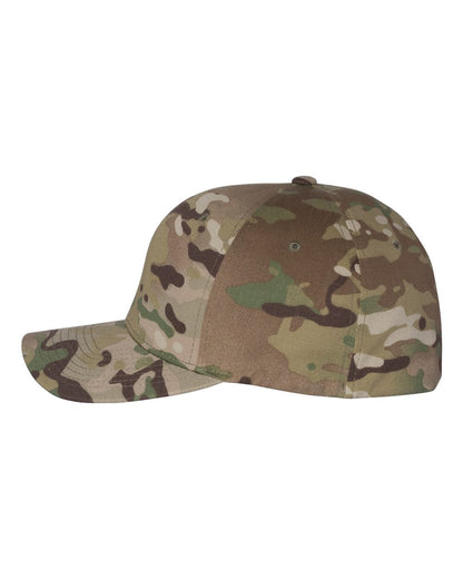 Flexfit Cotton Blend Cap 6277 #color_Multicam Green