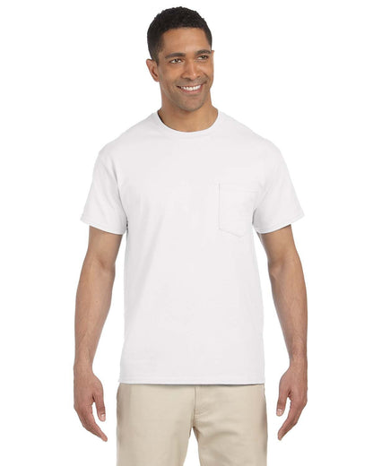 Gildan Adult Ultra Cotton®Pocket T-Shirt G230 #color_WHITE