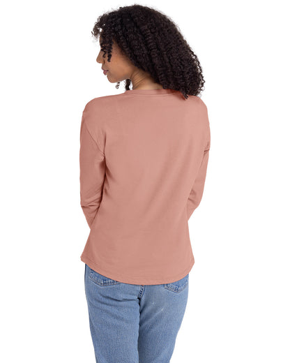 Next Level Ladies' Relaxed Long Sleeve T-Shirt 3911NL #color_DESERT PINK