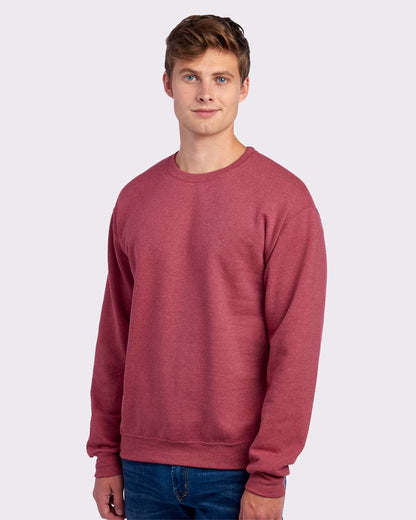 JERZEES NuBlend® Crewneck Sweatshirt 562MR #colormdl_Vintage Heather Red