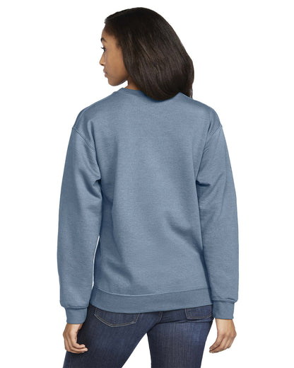 Gildan Adult Softstyle® Fleece Crew Sweatshirt SF000 #color_STONE BLUE
