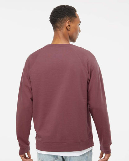 Independent Trading Co. Icon Lightweight Loopback Terry Crewneck Sweatshirt SS1000C #colormdl_Port