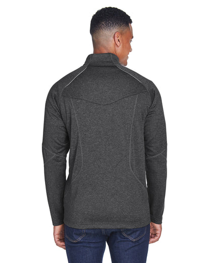 North End Adult Catalyst Performance Fleece Quarter-Zip 88175 #color_CARBON HEATHER