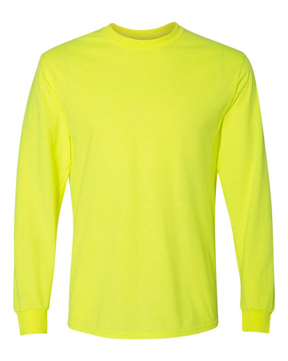 Gildan DryBlend® 50/50 Long Sleeve T-Shirt 8400 #color_Safety Green