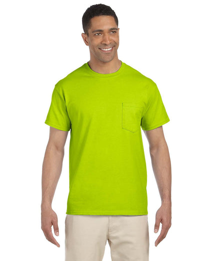 Gildan Adult Ultra Cotton®Pocket T-Shirt G230 #color_SAFETY GREEN