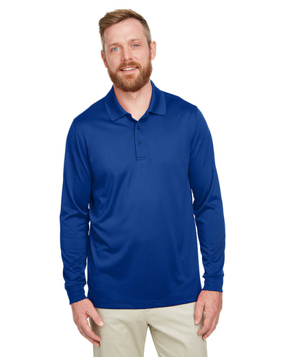 Harriton Men's Tall Advantage Long Sleeve Snag Protection Plus IL Polo M348LT #color_TRUE ROYAL