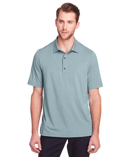 North End Men's Jaq Snap-Up Stretch Performance Polo NE100 #color_OPAL BLUE