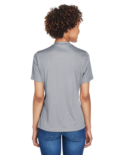 Team 365 Ladies' Sonic Heather Performance T-Shirt TT11HW #color_ATHLETIC HEATHER