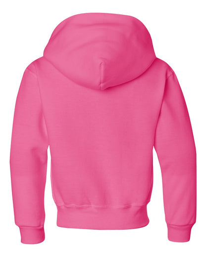 JERZEES NuBlend® Youth Hooded Sweatshirt 996YR #color_Neon Pink