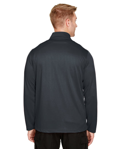 Harriton Men's Advantage Snag Protection Plus Quarter-Zip M748 #color_DARK CHARCOAL