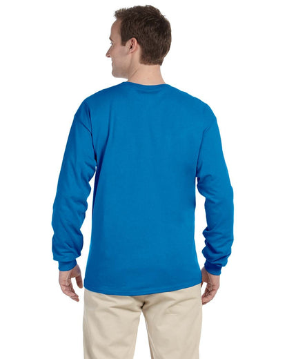 Gildan Adult Ultra Cotton® Long-Sleeve T-Shirt G240 #color_SAPPHIRE