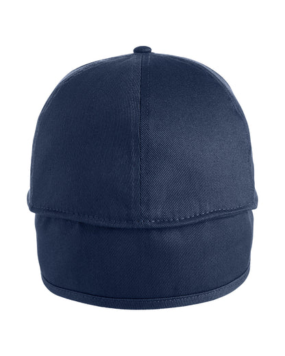 Harriton ClimaBloc™ Ear-Flap Cap M802 #color_DARK NAVY