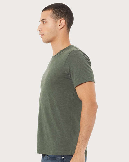 BELLA + CANVAS Triblend Tee 3413 #colormdl_Military Green Triblend