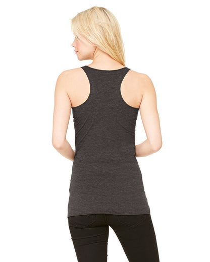 BELLA + CANVAS Ladies' Triblend Racerback Tank 8430 #color_CHAR BLK TRIBLND