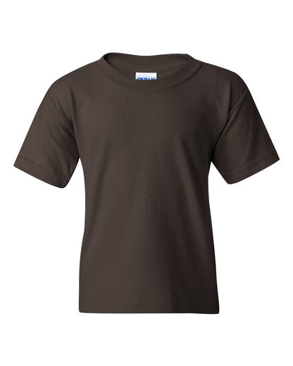 Gildan Heavy Cotton™ Youth T-Shirt 5000B #color_Dark Chocolate