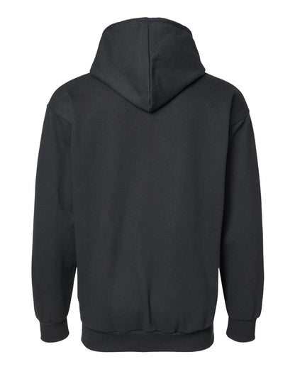 King Fashion Two-Tone Hooded Sweatshirt KF9041 #color_Black/ Charcoal