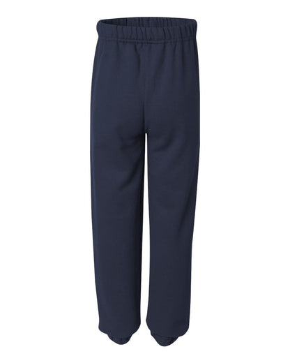 JERZEES NuBlend® Youth Sweatpants 973BR #color_J. Navy