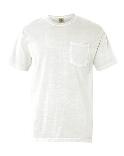 Comfort Colors Garment-Dyed Heavyweight Pocket T-Shirt 6030 #color_White