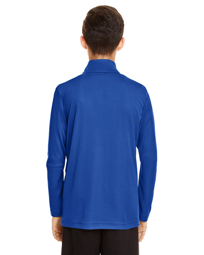 Team 365 Youth Zone Performance Quarter-Zip TT31Y #color_SPORT ROYAL
