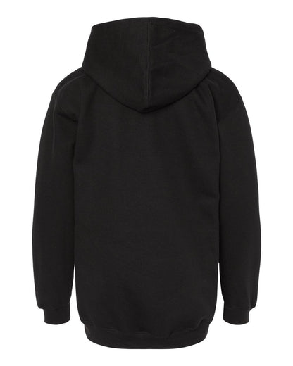 M&O Youth Fleece Pullover Hoodie 3322 #color_Black