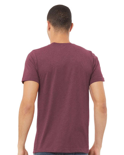 BELLA + CANVAS Triblend Tee 3413 #colormdl_Maroon Triblend