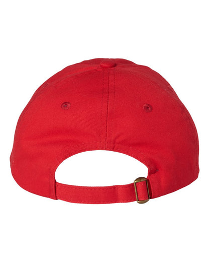 Valucap Adult Bio-Washed Classic Dad Hat VC300A #color_Red