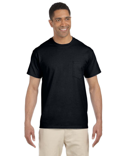 Gildan Adult Ultra Cotton®Pocket T-Shirt G230 #color_BLACK