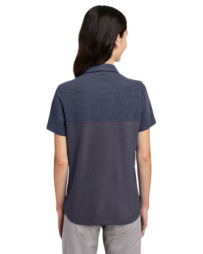 Core365 Ladies' Fusion ChromaSoft Colorblock Polo CE112CW #color_CLS NV / CL NV HT