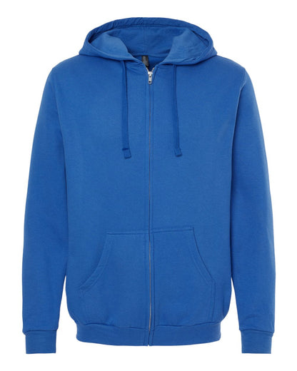 M&O Unisex Zipper Fleece Hoodie 3331 #color_Royal