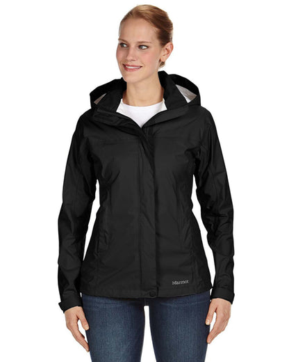 Marmot Ladies' Precip Eco Jacket M13896 #color_BLACK