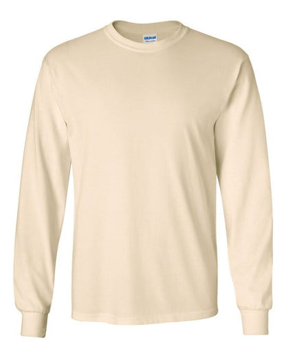 Gildan Ultra Cotton® Long Sleeve T-Shirt 2400 #color_Natural